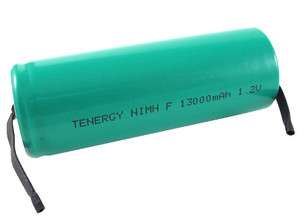 Tenergy F Size 1.2 V 13000mAh NiMH Battery No Tabs  