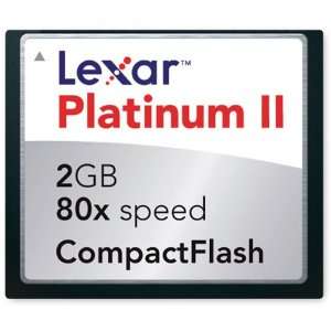  LEXAR PLATINUM II COMPACTFLASH CARD 80X 2GB (Retail 
