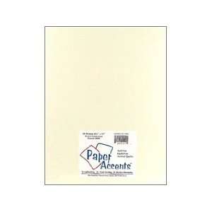  Paper Accents Cardstock 8.5x11 Smooth Cream 80lb 25 Pack 