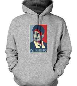 Charlie Sheen Winning Hoodie Sweatshirt Funny Obama  