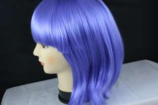 PC10 Halloween purple color cosplay woman short wig wigs costume party