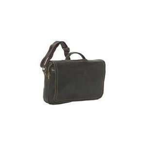  David King & Co. Distressed Leather Briefcase Office 