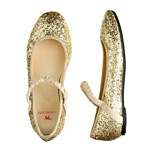 Girls glitter bow ballet flats   flats & moccasins   Girls shoes   J 