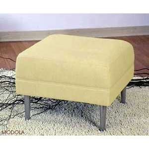 Beige 24 Square Cocktail Ottoman Bench 