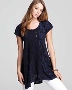 Quotation Johnny Was Collection Tunic   Eyelet Short Sleeve