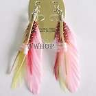 Pairs Beautiful Handmade Feather Dangle Earrings PICK