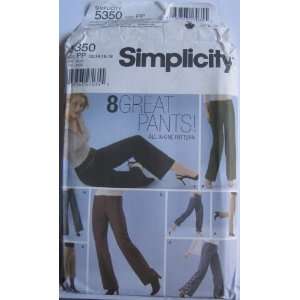  SIMPLICITY PATTERN 5350 MISSES DESIGN YOUR OWN PANTS WITH 