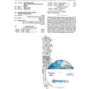    NEW Patent CD for SUPPORT FOR GROWING PLANTS 