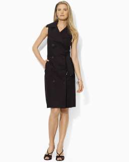 Lauren by Ralph Lauren Baily Sleeveless Double Breasted Trench Dress 