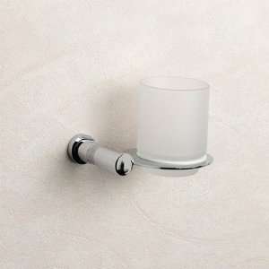  Cylinder Frosted Glass Tumbler Finish Satin Nickel