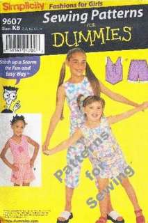   Patterns for Dummies Simplicity Summer Fashion Girls Size 7 14 NEW
