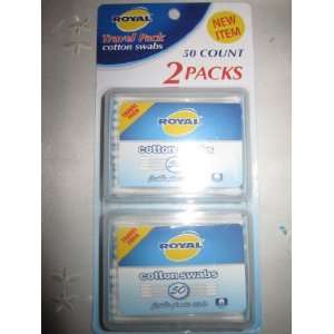  Royal Travel Pack Cotton Swabs 2 Packs 50 Count in Each 