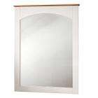 South Shore Summertime 32H x 29W x 2D Mirror   Pure White And Maple 