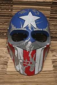 ARMY OF TWO MASK PAINTBALL AIRSOFT BB DJ PROP CAPTAIN AMERICA  