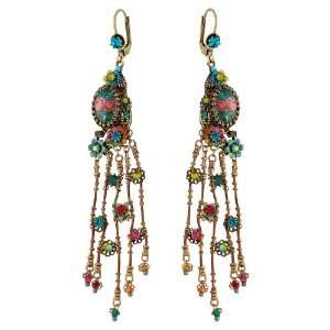   Roses Cameo Enhanced with Turquoise, Multicolor Swarovski Crystals and