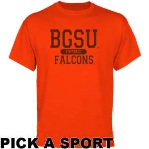  Bowling Green State Falcons Custom Sport T shirt   Orange 