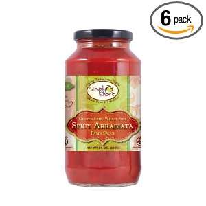 Simply Sharis Gluten Free Gluten Free Spicy Arbiatta Sauce, 24 Ounce 