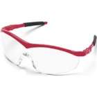Logistics Storm Safety Glasses w/Red Frame Clear Lens NEW
