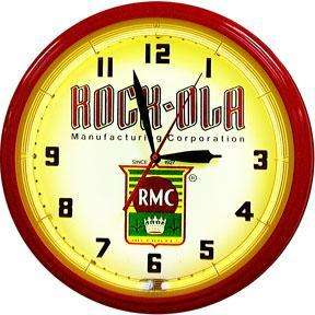Rock Ola 20 Inch Retro Neon Wall Clock Light  