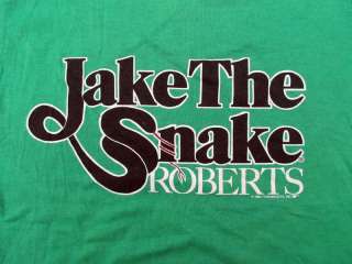   JAKE THE SNAKE ROBERTS T Shirt WWF Wrestling WWE WCW Vintage  