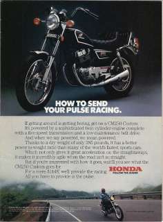 ORIGINAL 1980s HONDA MOTORCYCLE / SCOOTER PROMO ADS  