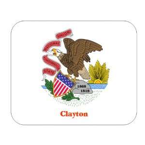  US State Flag   Clayton, Illinois (IL) Mouse Pad 