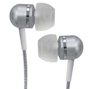  Coby Silver High Performance Isolation Stereo Earphones 