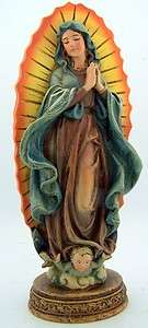 Our Lady Of Guadalupe Catholic Vison Statue Table Figurine Gift Piece 