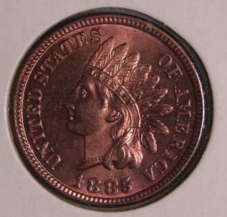 1885 INDIAN HEAD PENNY,LESS THAN 12 MILLION MADE, JB228  