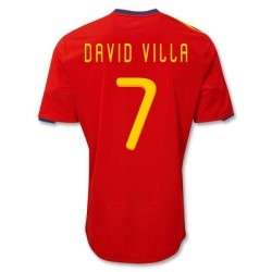Youth Spain Home David Villa SizeYXXL Soccer Jersey  