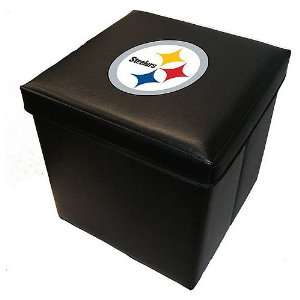  Baseline Pittsburgh Steelers16 Inch Faux Leather Storage 