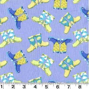  45 Wide Rainshine Boots Blue Fabric By The Yard Arts 