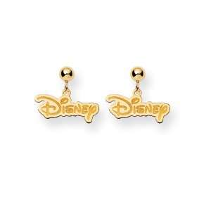  Disney Yellow Gold Disney Post Earrings: Jewelry