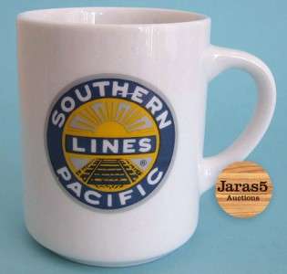 Southern Pacific Lines Logo Mug   Railway Railwood Train Cup  