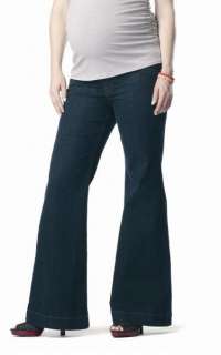 NEW JAPANESE WEEKEND MATERNITY SLIM HIP WIDE FLARE Premium Denim Jeans 