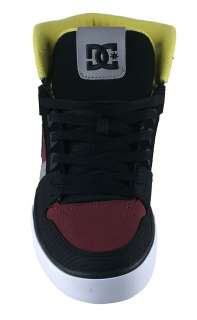 DC Shoes Mens Sneakers Spartan Hi WC Black Biking Red 302523  
