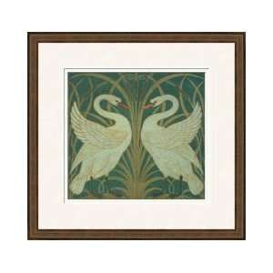   Design For Panel Of swan Rush Iris Framed Giclee Print Everything
