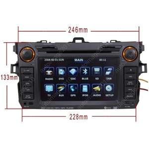 07 11 Toyota Corolla Car GPS Navigation Radio ATSC TV Bluetooth MP3 