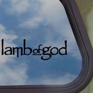 Lamb Of God Black Decal Metal Band Truck Window Sticker:  