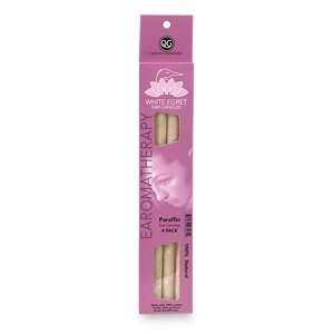    White Egret   Ear Candles Paraffin, 4 candles
