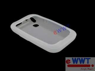 for Samsung C3300 Champ * White Silicon Cover Soft Case  