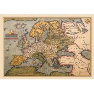 Map of Europe 20x30 poster 