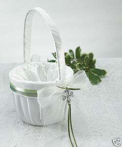 Irish Wedding Celtic Charm Flower Girl Basket  