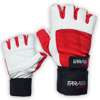 weight lifting fitness gym gloves long velcro strap  