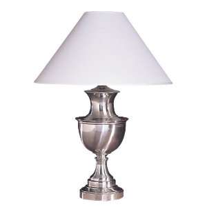  Linen Louise Shade Chrome Table Lamp: Home Improvement
