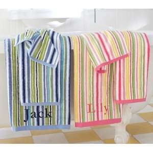  Pottery Barn Kids Multistripe Bath Towels: Home & Kitchen