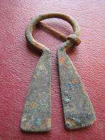 Metal Detector Find  Ancient VIKING BRONZE Artifact   FIBULA BROOCH 