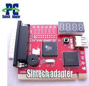 PCI & LPT pc diagnostic post test debug card PT090C  