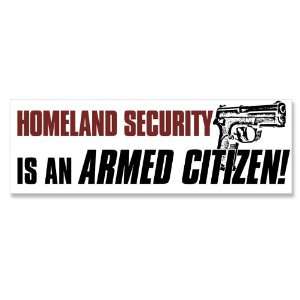   Security Ia An Armed Citizen Gun Bumper Sticker 