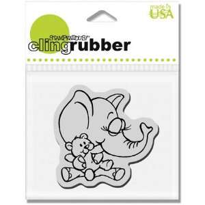  Elephant Baby   Cling Rubber Stamp: Arts, Crafts & Sewing